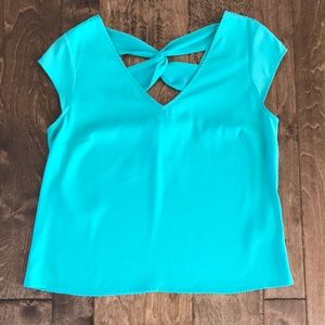 Women’s Express Green Top with back detail